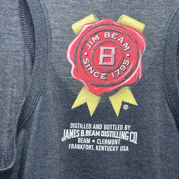 Jim Beam Logo Tank Front Back Design Top Medium - Picture 4 of 5